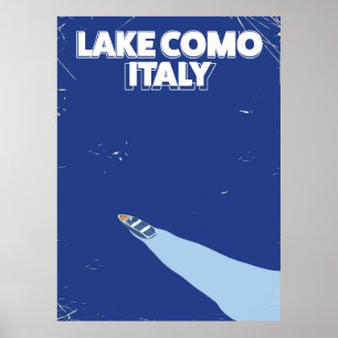 Comer See Italien Reiseplakat Poster