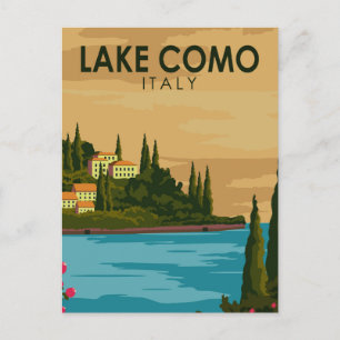 Comer See Italien Vintage Postkarte