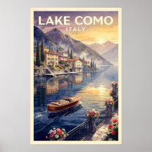 Comer See Italien Vintage Reise
