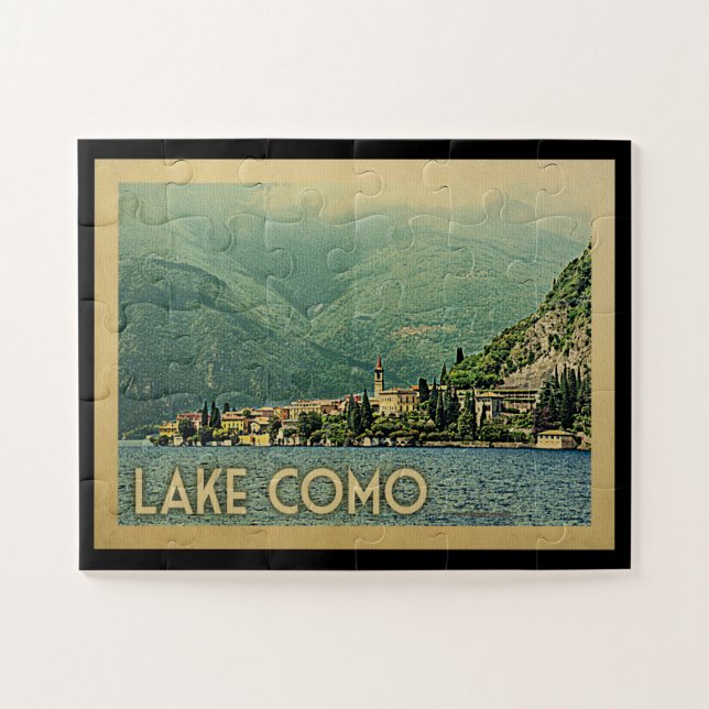 Comer See Italien Vintage Travel (Horizontal)
