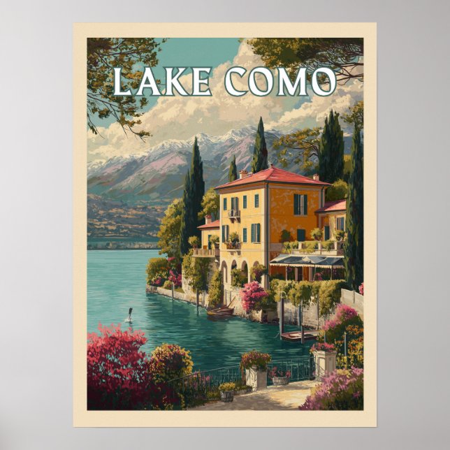 Comer See - Italienischer See-Charme Poster (Vorne)