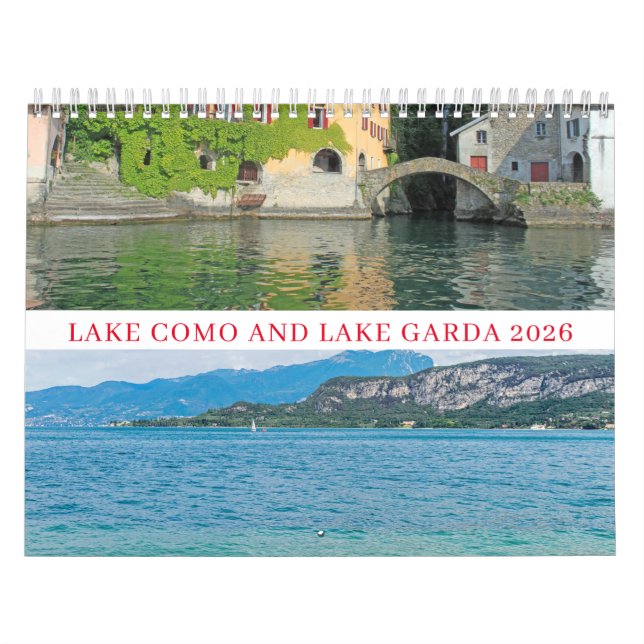 Comer See und Gardasee 2026 Kalender (Titelbild)