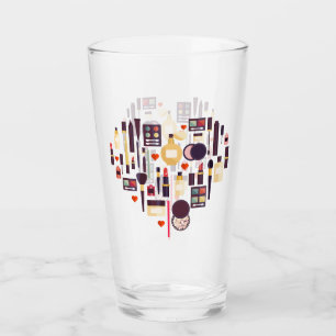 Comestics Herz Glas