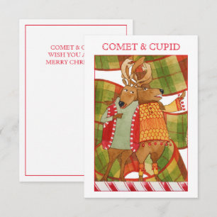 COMET CUPID 3.5x5 Weihnachtskarte Karte