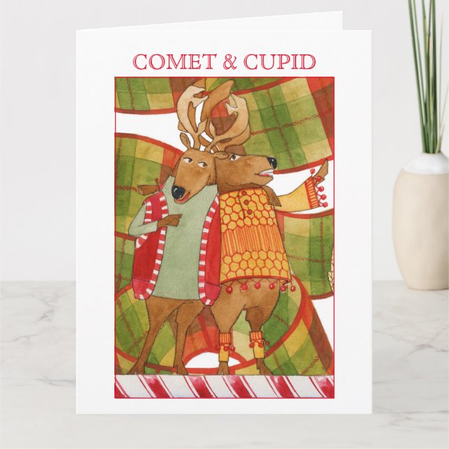COMET CUPID Big Christmas Card Karte (Vorderseite)