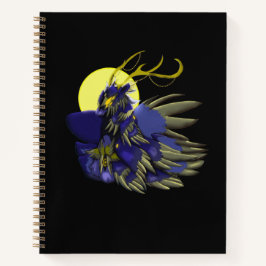 Comet Dark Fantasy Reindeer Spiral Notebook Notizbuch