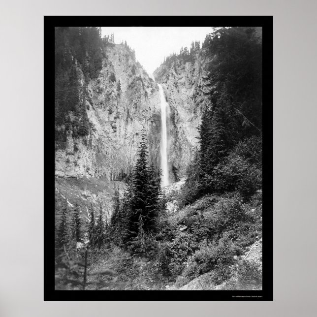 Comet Falls, Mount Rainier, WA 1922 Poster (Vorne)