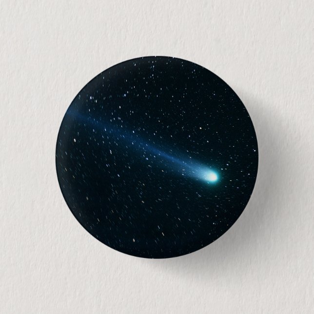 Comet in Night Sky Button (Vorderseite)