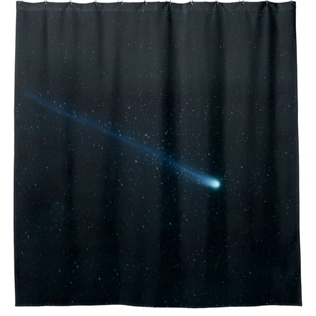 Comet in Night Sky Duschvorhang (Vorderseite)