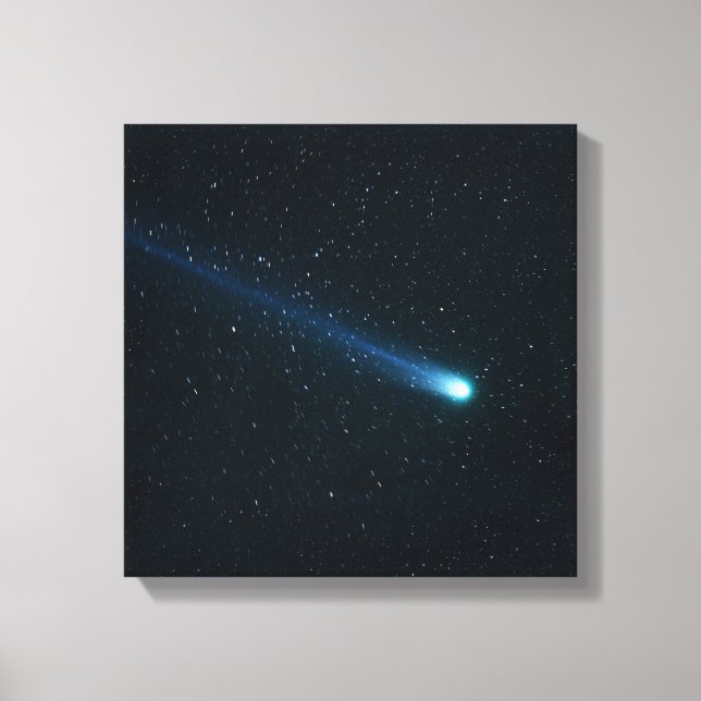 Comet in Night Sky Leinwanddruck (Vorderseite)