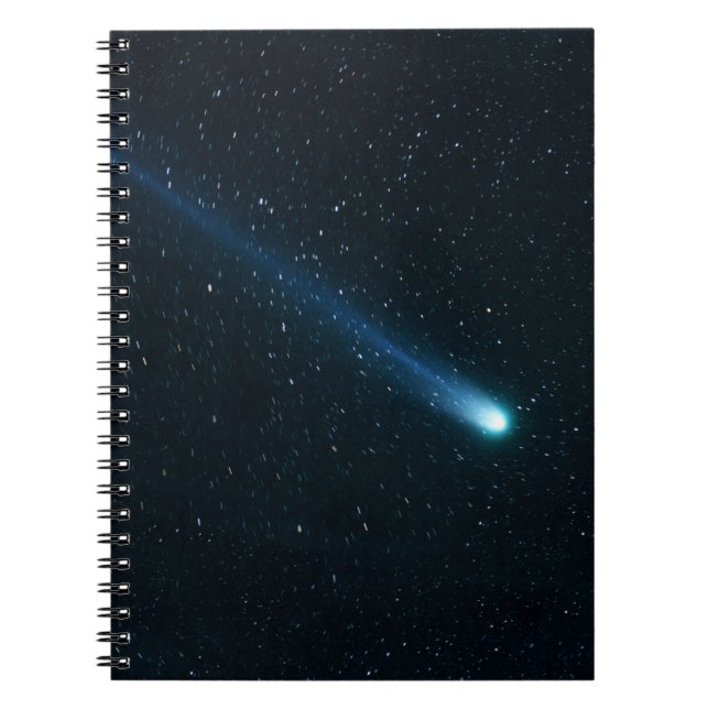 Comet in Night Sky Notizblock (Vorderseite)