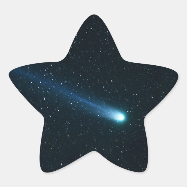 Comet in Night Sky Stern-Aufkleber (Vorderseite)