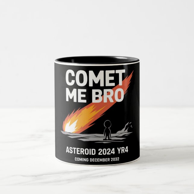 Comet Me Bro Zweifarbige Tasse (Mittel)