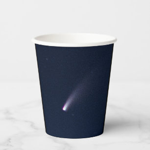 Comet NEOWISE in Night Sky Pappbecher