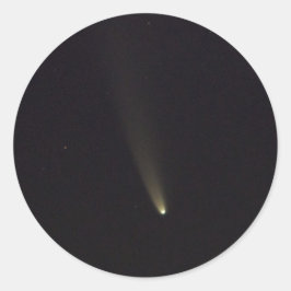 Comet NEOWISE in Night Sky Runder Aufkleber