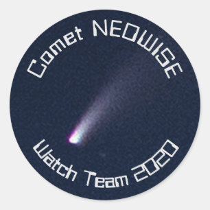 Comet NEOWISE Watch Team 2020 Runder Aufkleber