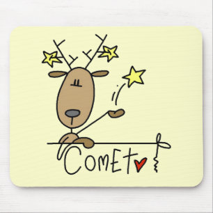 Comet-Rentier-T-Shirts und Geschenke Mousepad