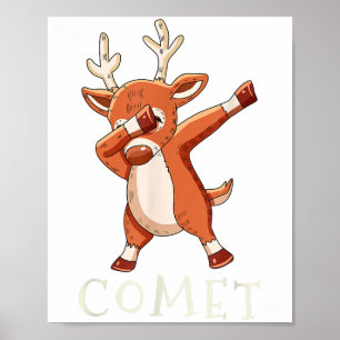 Comet Santas Rentiere Familien-Matching-Outfit Chr Poster