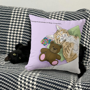 Comfort Cat Lila Blanket Kissen