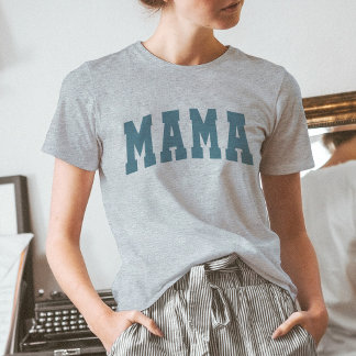 Comfort Color MAMA Life Shirts Vintag blau
