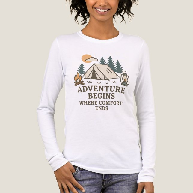 Comfort Ends | Women’s Camping Long Sleeve Shirt (Vorderseite)