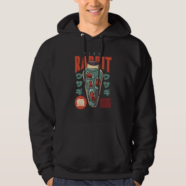 Comfort Food  s Delight Rabbit in Mason Jars Hoodie (Vorderseite)