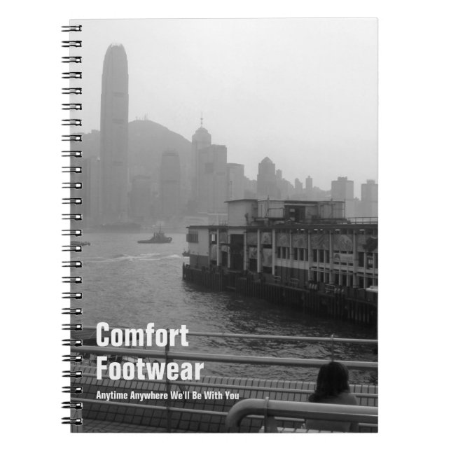 Comfort Footwear in Hongkong Notizblock (Vorderseite)