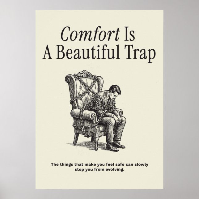 Comfort Is A Beautiful Trap Poster (Vorne)