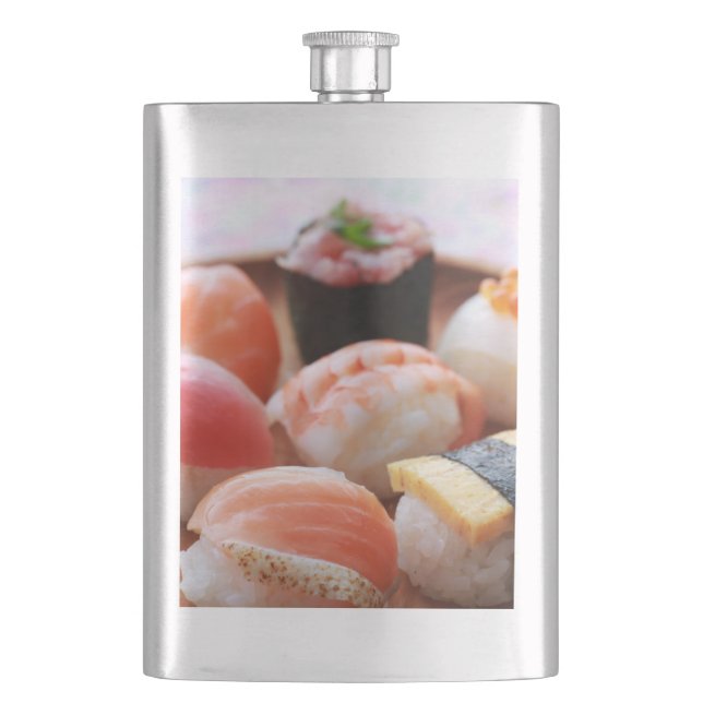Comfort Shot – Cozy Sushi Classic Flask Flachmann (Vorderseite)
