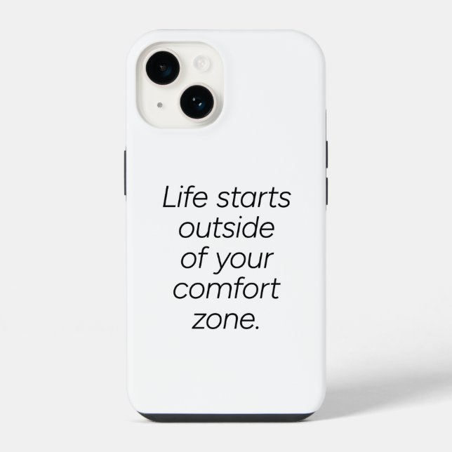 Comfort Zone iPhone Case 14 Hülle (Rückseite)