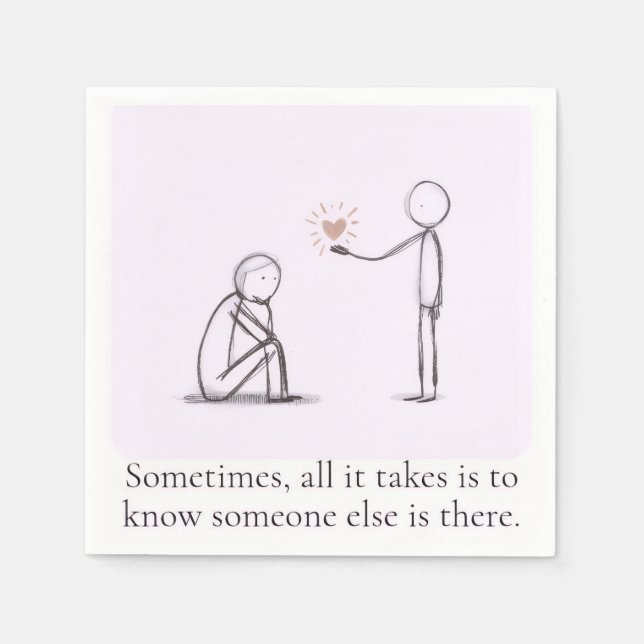 Comforting, Inspirational and Uplifting Quote Serviette (Vorderseite)