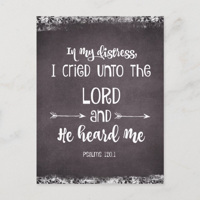 Comforting Psalms Bible Verse Postkarte (Vorderseite)