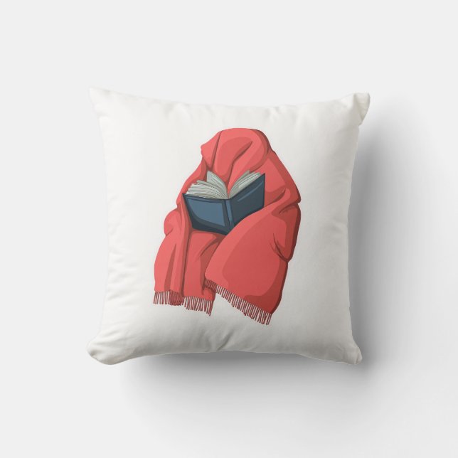 Comfy Book Lover – Cozy Reading Kissen (Vorderseite)