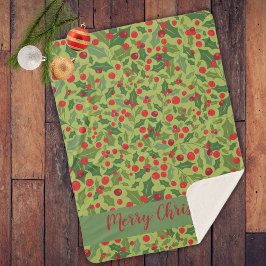 Comfy Frohe Weihnachten Urlaub Mistletoe Sherpadecke