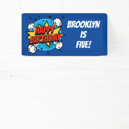 Comic Art Birthday Boy Typografie Banner