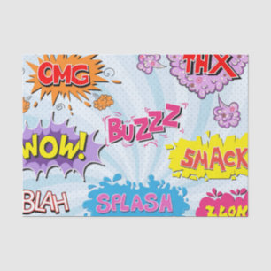 Comic-Art-Girly Superheld-Entwurf Seidenpapier