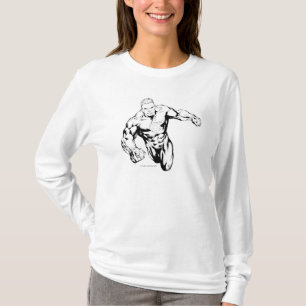 Comic-Art - grüne Laterne, Schwarzweiss T-Shirt