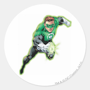 Comic-Art - schneller Sprung Runder Aufkleber
