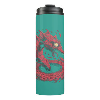 Comic Art Seeungeheuer Tumbler Thermosbecher