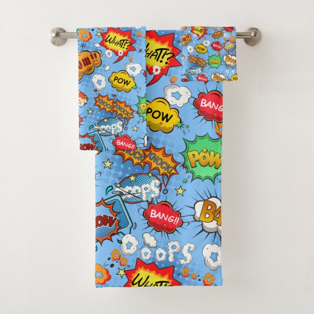 Comic-Book-Badehandtuch-Set Badhandtuch Set (Insitu)