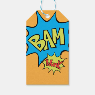 Comic Book "Bam" Ballon Geschenkanhänger