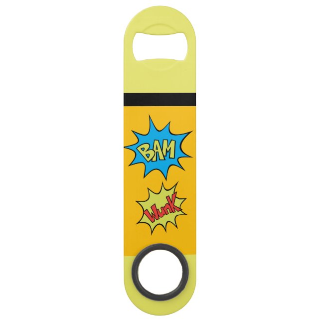 Comic Book "Bam" Ballon Speedflaschenöffner (Vorderseite)