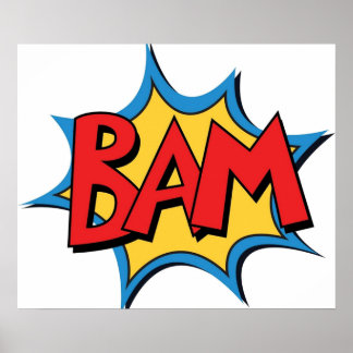 COMIC BOOK BAM POSTER