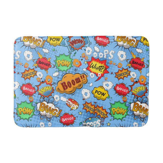 Comic Book Bath Mat Badematte (Vorderseite)