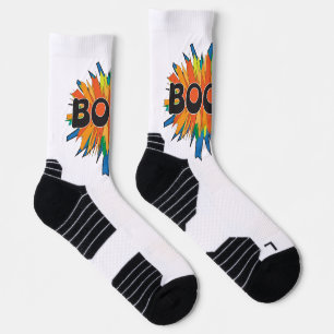 Comic Book Boom Pop Art Athletik-Socken Socken
