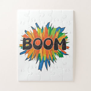 Comic Book BOOM Pop Art Explosion Puzzle