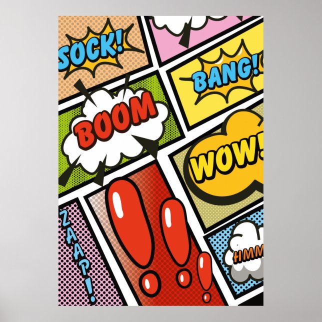 Comic Book cartoon fonts! Poster (Vorne)