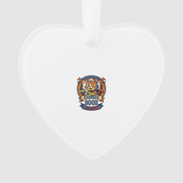 Comic Book Cat Cat Mom Geschenkidee - Comic Book C Ornament (Vorderseite)