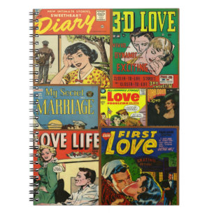 Comic Book 💥 Classic Liebe Collage Notizblock