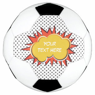 Comic Book Explosion Custom Text Bubble Fußball